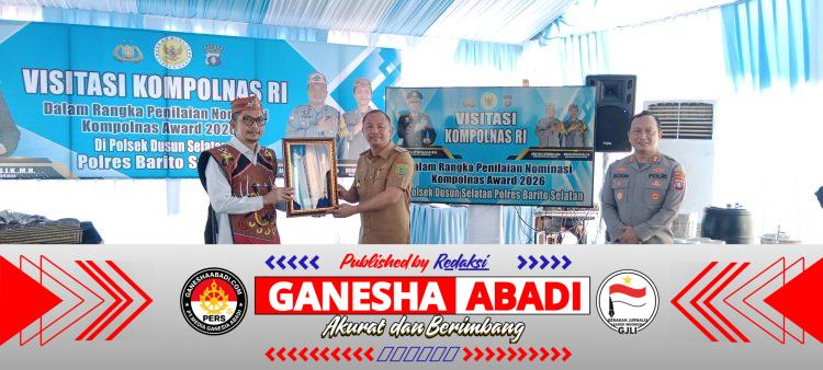 Bupati Barsel Sambut Komisioner Kompolnas RI di Polsek Dusel.