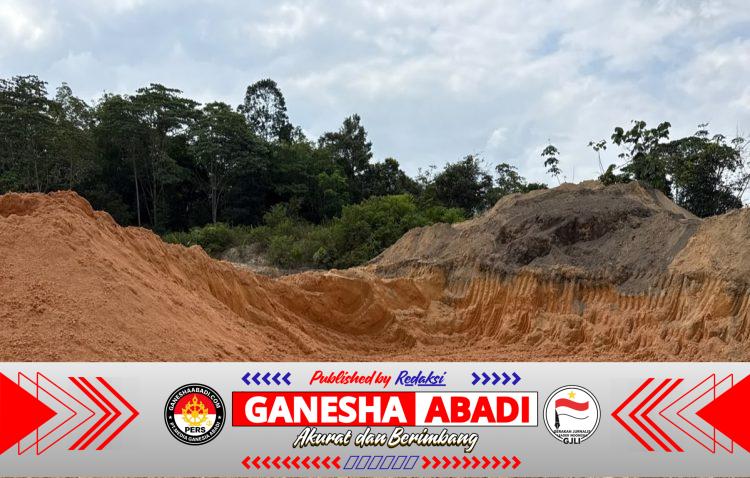 Ini Kata Kepala KPHP Barito Hilir Terkait Aktivitas Galian C Yang Dilakukan PT. KPK di Desa Talekoi.