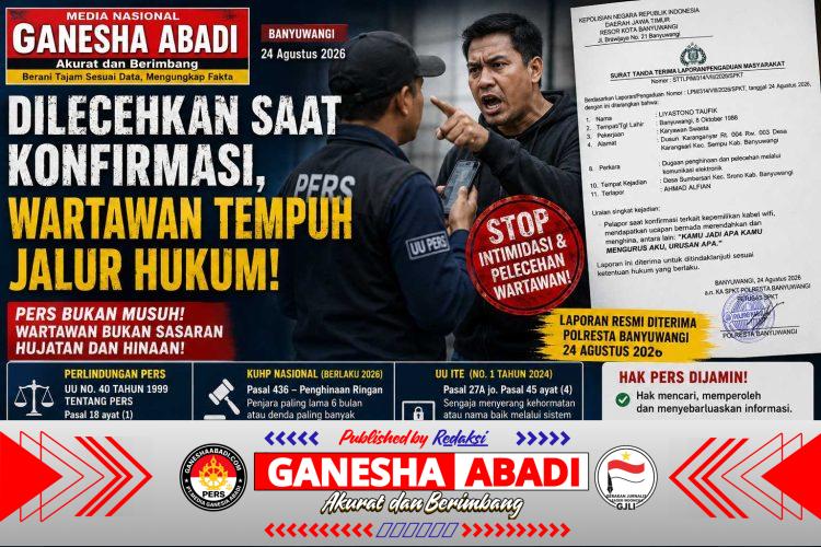 DILECEHKAN SAAT KONFIRMASI, WARTAWAN TEMPUH JALUR HUKUM
