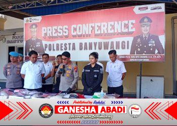 POLRESTA BANYUWANGI UNGKAP JARINGAN NARKOBA: TANGKAP PASUTRI BANDAR 1 KILO LEBIH & 1 WNA RUSIA PEMILIK GANJA