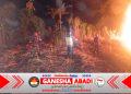 Api Mengamuk di Lahan Tebu Andong, Babinsa dan Damkar Bergerak Cepat Cegah Kebakaran Meluas