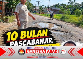 “JANGAN BERMIMPI!” 10 Bulan Pascabanjir, Jalan Idi Tunong–Banda Alam Belum Juga Diperbaiki, Warga Menunggu Kepastian
