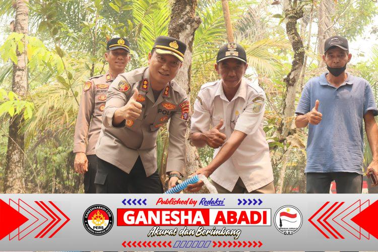 Minim Sumber Air, Polres Barsel Siapkan Dua Sumur Bor Merah Putih Presisi untuk Hadapi Karhutla di Desa Pamangka dan Desa Tetei Lanan