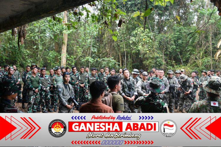 Latgabma Super Garuda Shield 2026 Marfor Lampung Gelar Latihan Menembak Sniper dan Jungle Survival