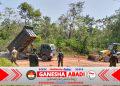 Wadan Kodiklat TNI Tinjau Proyek Pengerasan Jalan Encap Super Garuda Shield 2026 di Baturaja