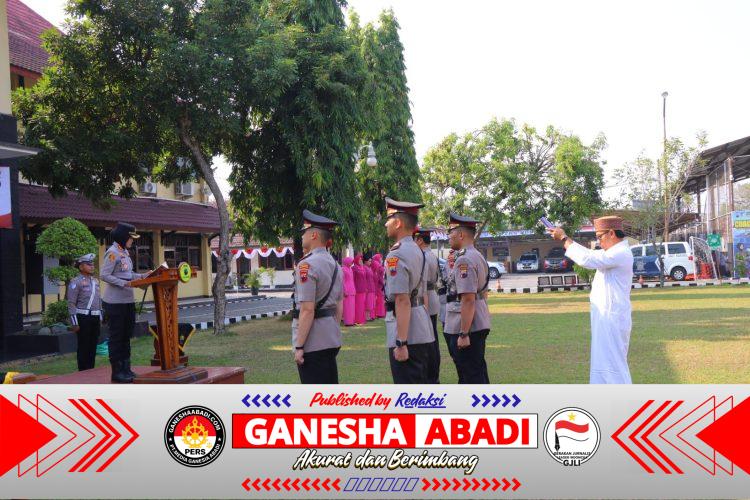 Penyegaran Organisasi, Kapolres Kendal Pimpin Upacara Sertijab Tiga Kasat dan Penyerahan Jabatan Kabagren