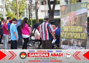 Sambut HUT ke-81 TNI, Bhakti Kesehatan TNI Layani Masyarakat di Jakarta