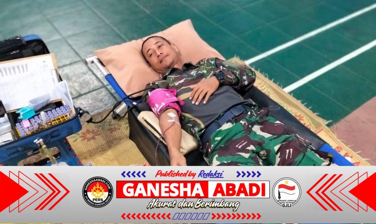 Babinsa Koramil 22/Bulukerto Rutin Donor Darah, Wujud Kepedulian TNI kepada Sesama