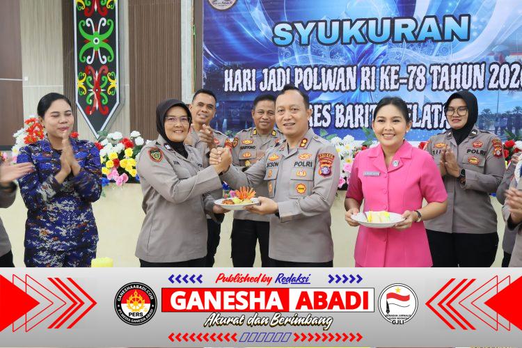Penuh Kehangatan, Polres Barsel Gelar Syukuran Hari Jadi Polwan RI ke-78