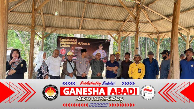 Polisi dan Warga Bersinergi Cegah Karhutla di Kawasan Hutan Panceng