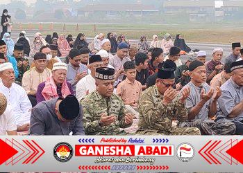 Satgas Kahurtla TNI Gelar Sholat Istisqo dan Sosialisasi di Melaw
