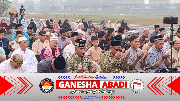 Satgas Kahurtla TNI Gelar Sholat Istisqo dan Sosialisasi di Melaw