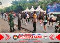 Atensi Car Free Day, Bhabinkamtibmas Sumerta Kelod Bersama Babinsa dan Linmas Pastikan Kegiatan Aman dan Lancar