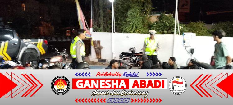 Patroli Skala Besar Malam Minggu, Polsek Dentim Sasar Jalur Rawan Kriminalitas dan Aksi Balap Liar