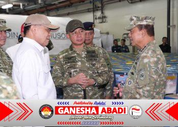 Panglima TNI Bersama Menko Polkam Lepas Satgas Terpadu Port Visit 2026