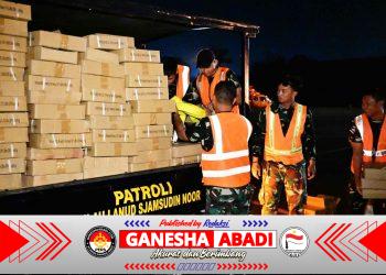 Tak Hanya Logistik, Hercules TNI AU Bawa Dukungan Kesehatan dan Peralatan Untuk Menopang Perjuangan Pasukan Karhutla Kalsel