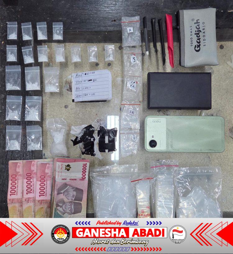 Berawal dari Lapor Cak Rama, Satresnarkoba Polres Gresik Ungkap Peredaran Sabu 19 Paket di Kebomas