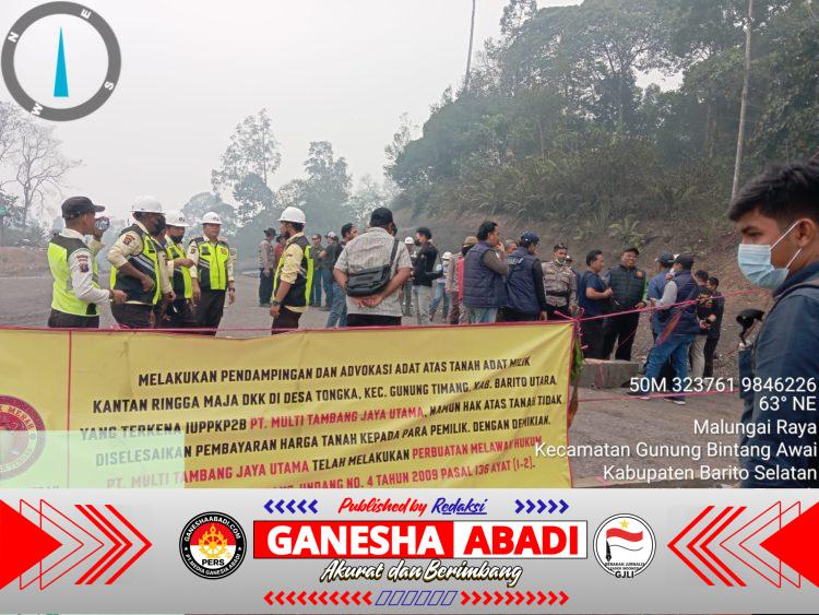 Berlanjut Proses Hukum, Portal Kantan Cs di Jalan Hauling PT.MUTU Kembali Dibongkar Jajaran Polres Barsel.