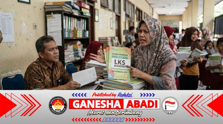 UNTUK DISIARKAN SEGERA Sekolah Bukan Toko Buku: Praktik Haram Jual Beli LKS Tabrak UU Perbukuan Hingga KUHP Baru, Sanksi Pidana Menanti!