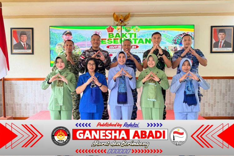 Sambut HUT TNI ke-81, Kodim 1710/Mimika Gelar Bakti Kesehatan