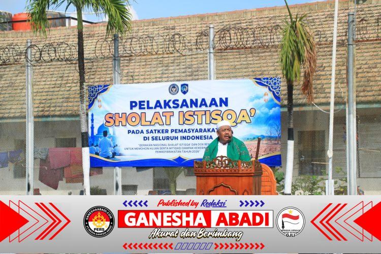 Mengetuk Pintu Langit, Petugas dan Warga Binaan Lapas Banyuwangi Gelar Salat Istisqa