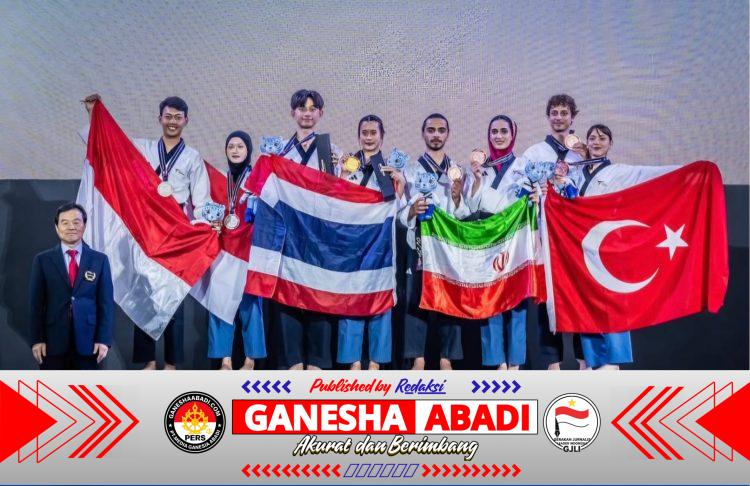 Tim Pelatnas Taekwondo Indonesia Meraih 1 Medali Perak Kejuaraan Tertinggi Untuk Kategori Poomsae