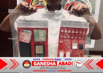 Satresnarkoba Polres Gresik Bongkar Peredaran Sabu, 15 Klip Seberat 7,356 Gram Diamankan