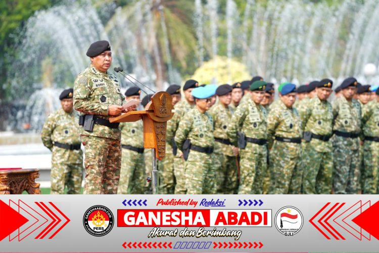 Gotong Royong di Batom sambut HUT Ke-81 TNI