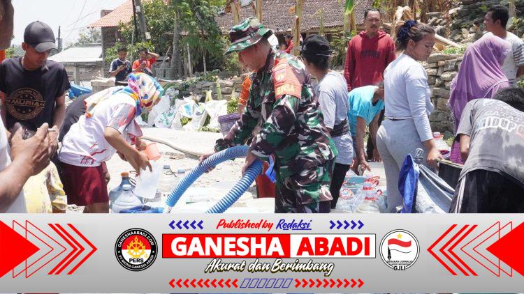 Kemarau Belum Berakhir, Kodim Boyolali Antar Harapan Lewat Bantuan Air Bersih ke Wonosamudro