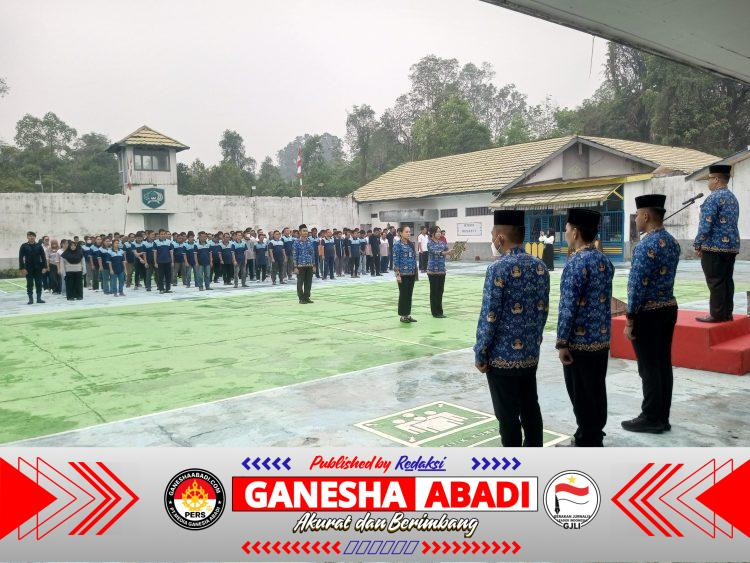 Upacara Peringatan Hari Lahir Pancasila di Rutan Buntok Berlangsung Khidmat