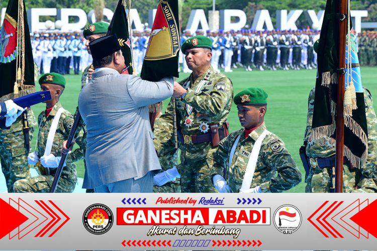 Perkuat Pertahanan Negara, Presiden Prabowo Resmikan 204 Satuan Baru TNI Tiga Matra