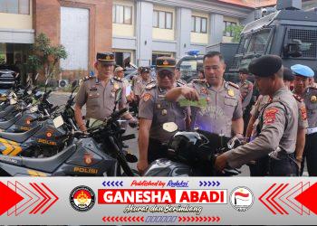 Pastikan Kendaraan Dinas Selalu Siap Operasional, Polresta Denpasar Lakukan Pemeriksaan Rutin Randis