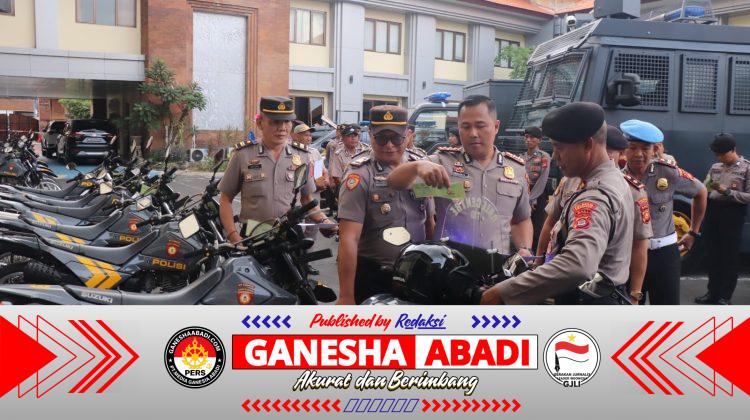 Pastikan Kendaraan Dinas Selalu Siap Operasional, Polresta Denpasar Lakukan Pemeriksaan Rutin Randis