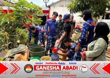 Lanud Sjamsudin Noor Kembali Hadirkan Setetes Kepedulian di Tengah Kekeringan