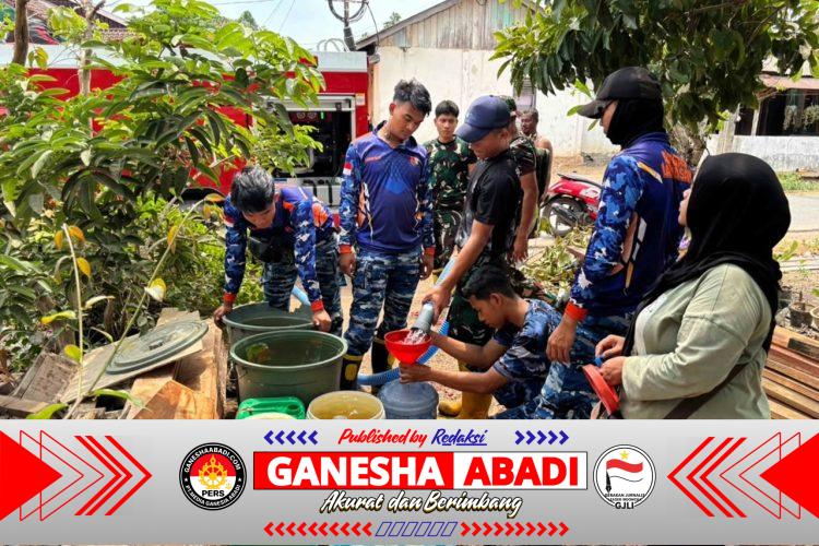 Lanud Sjamsudin Noor Kembali Hadirkan Setetes Kepedulian di Tengah Kekeringan