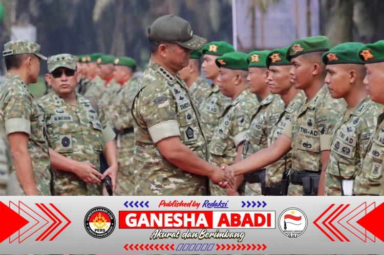 Wakil Panglima TNI Tinjau Kesiapan Yonif TP 926/Pangalangok Libau di Kalimantan Barat
