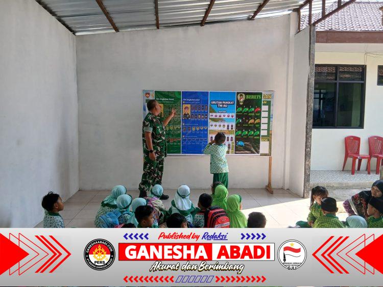 Seru! Puluhan Murid TK Perwanida Gunungan “Serbu” Markas Koramil 11 Manyaran