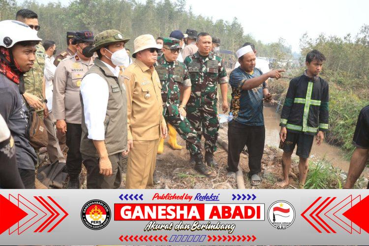 Danlanud Sjamsudin Noor Dampingi Menhut RI Tinjau Hutan Lindung Liang Anggang, Perkuat Sinergi Penanganan Karhutla