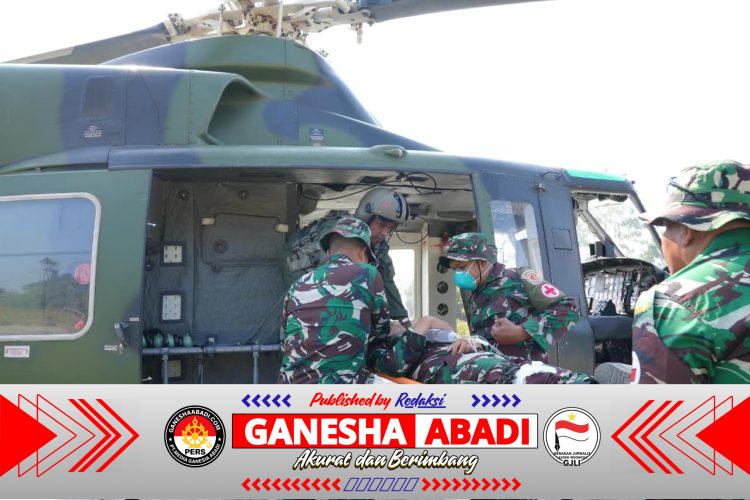 TNI Asah Kemampuan Evakuasi Medis Udara dengan Helikopter Bell 412 dalam Latgabma Keris Woomera 2026