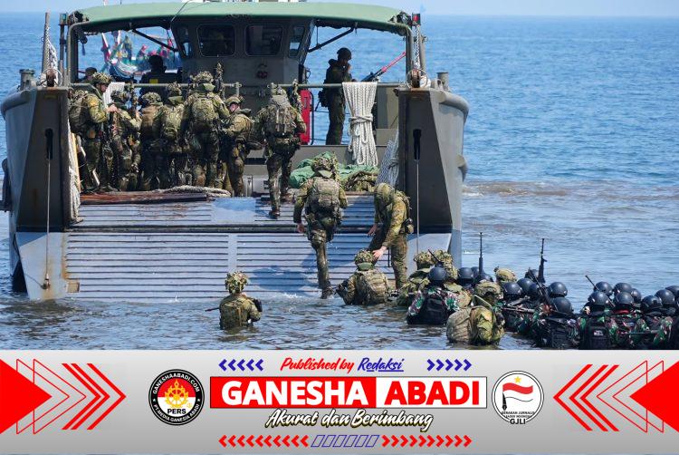 Jelang Demo Pendaratan Amfibi, TNI–ADF Mantapkan Latihan di Pantai Banongan