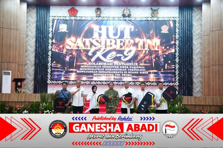 Panglima TNI Hadiri HUT ke-9 Satsiber TNI, Perkuat Ekosistem Siber Nasional