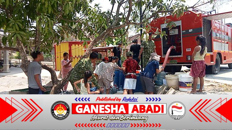 Hadir di Tengah Kesulitan Warga, Kodim Boyolali Salurkan Bantuan Air Bersih di Kemusu