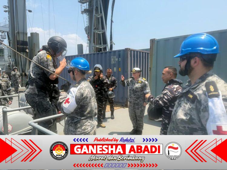 Perkokoh Diplomasi Maritim, KRI SIM-367 Berlatih Bersama Tiga Kapal Perang Australia