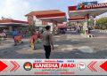 Polsek Kuta Laksanakan Pemantauan Pemberlakuan Ganjil-Genap di SPBU Jalan Raya Kuta