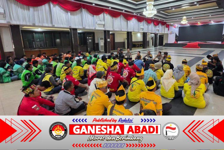 Polresta Banjarmasin Rangkul Ojol dan Ormas Adat, Kapolresta Tegaskan Keamanan Bukan Hanya Tanggung Jawab Polisi