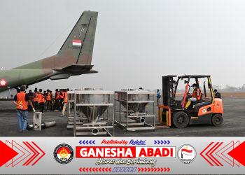 Keberhasilan Misi OMC, Lanud Sjamsudin Noor Sukses Hadirkan Hujan Buatan di Langit Kalimantan