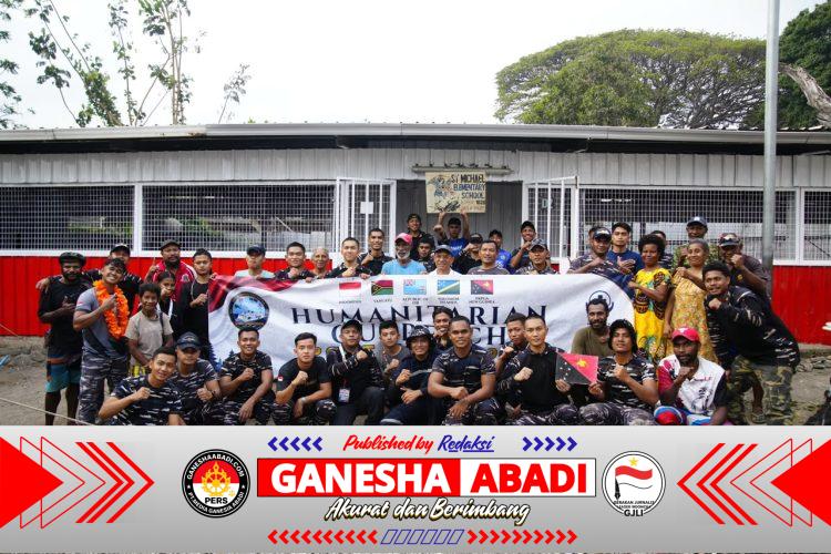 Satgas Port Visit 2026 Perkuat Diplomasi Militer Melalui Bakti Sosial Di Papua Nugini