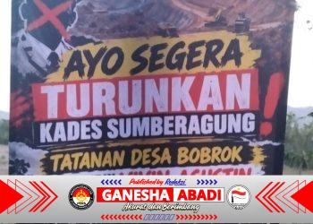 BANNER “TURUNKAN KADES SUMBERAGUNG” TERPASANG DI PINGGIR JALAN, AKTIVIS ROFIQ AZMI: JANGAN BIARKAN ASPIRASI BERUBAH JADI KONFLIK