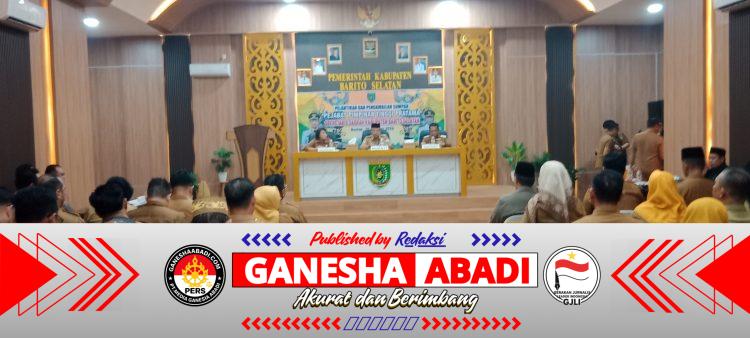 Plt Kepala BPKAD Hadiri Pelantik Dr. ita Minarni, ST,.MT Sebagai Sekda Barsel.