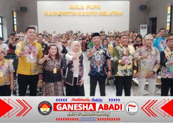 Ketua TP-PKK Barsel Hj Permanassri Resmi Buka Festival Tunas Bahasa Ibu Tahun 2026.